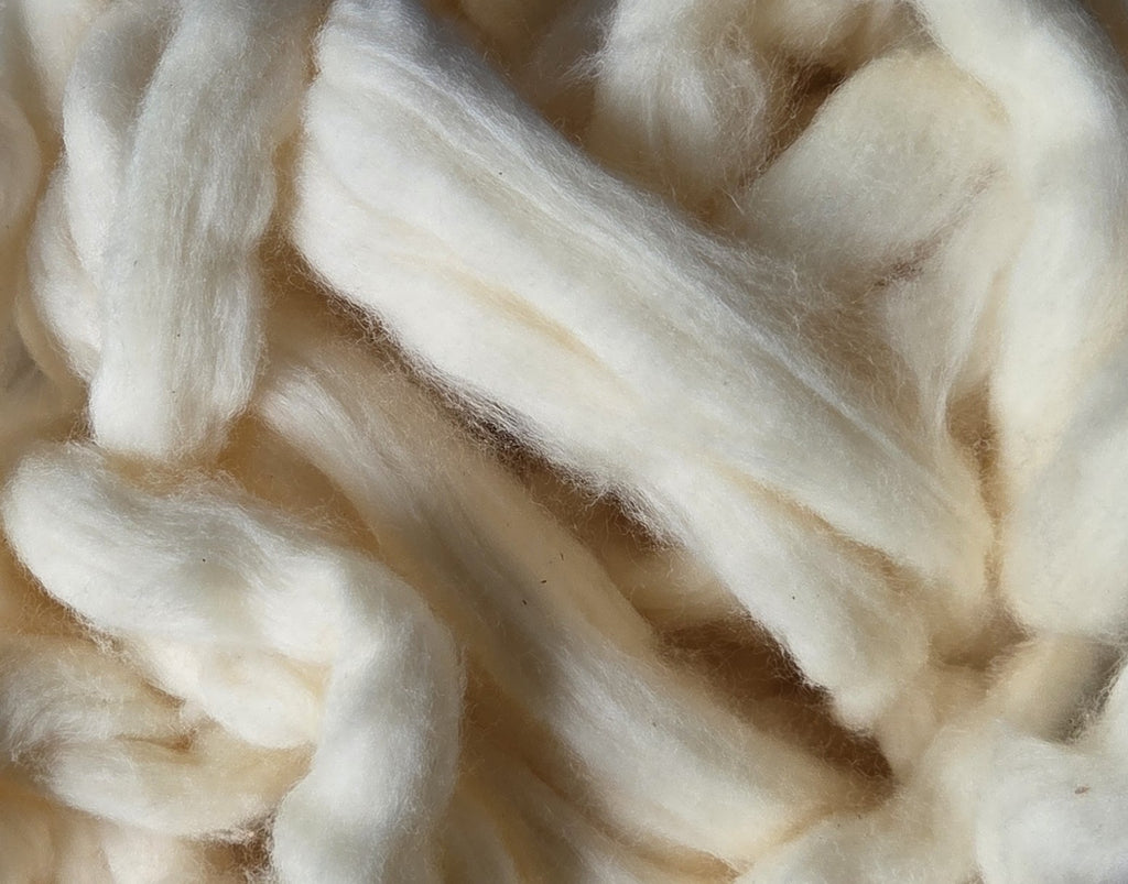 Organic Cotton Easy Spin Sliver, USA Grown Upland Variety