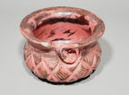Yarn Bowls Red (Orange Pink) Hand Carved from Reclaimed Mango Wood