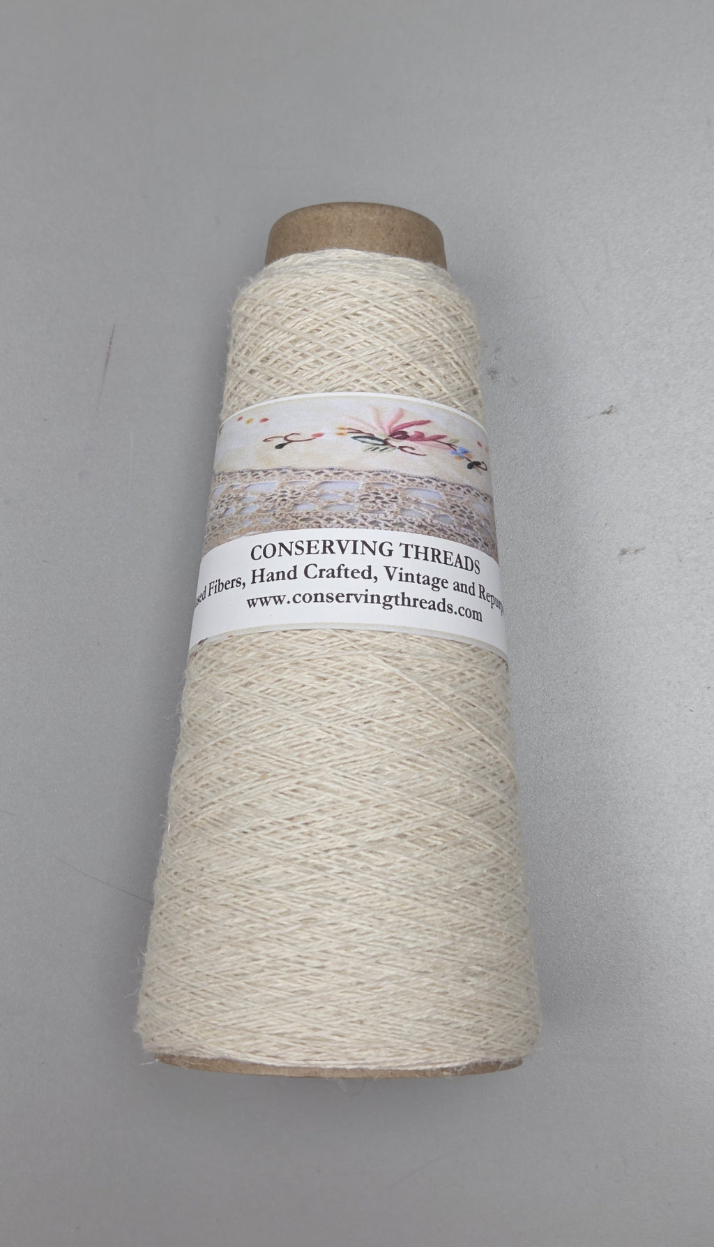 Thread Cotton + Kapok Blend, 250 Yards Cone