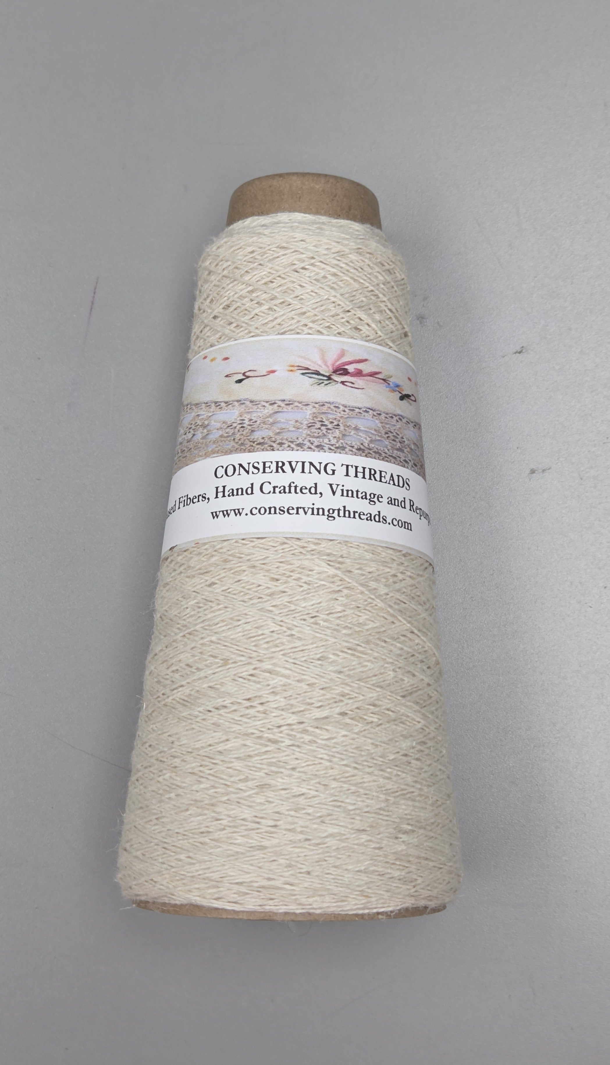 Thread Cotton + Kapok Blend, 250 Yards Cone