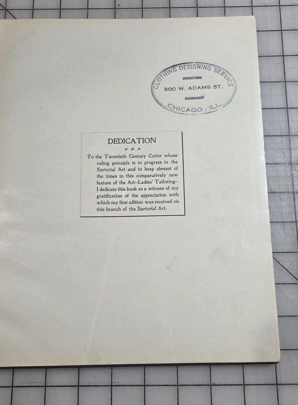 1901 New Superlative System Cutting Ladies' Garments Chas J. Stone School