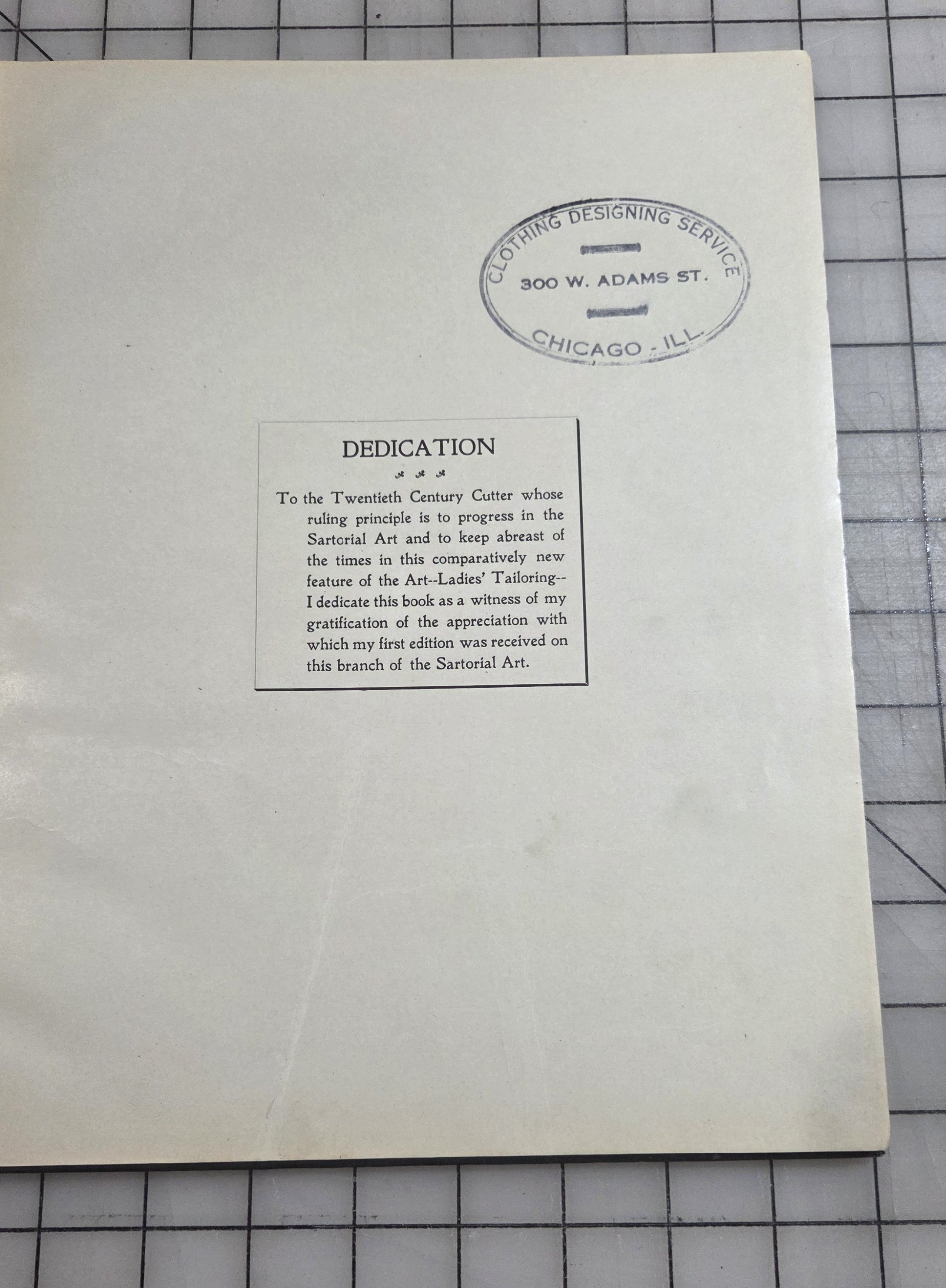 1901 New Superlative System Cutting Ladies' Garments Chas J. Stone School