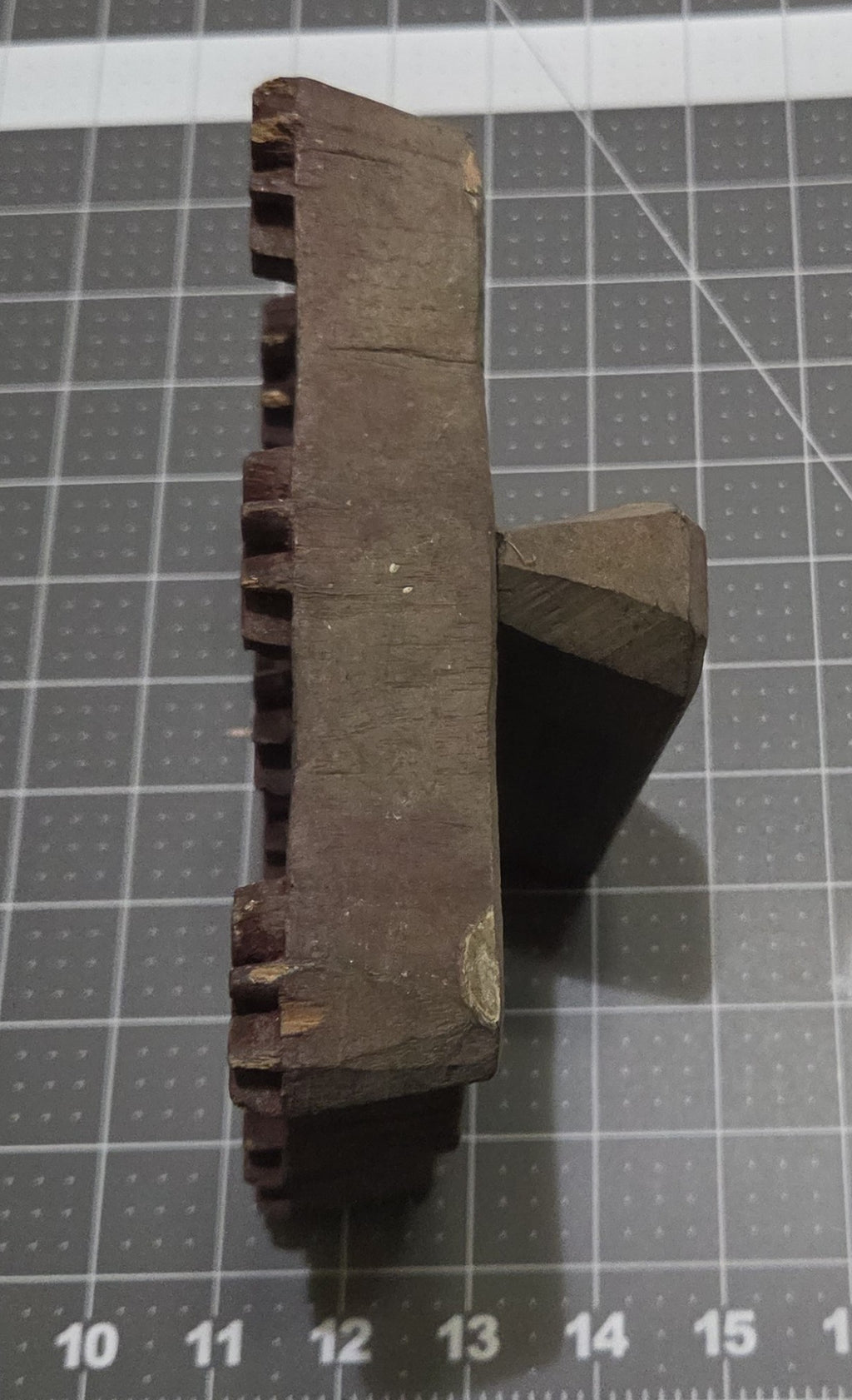 Vintage Wood Blocks Ink Stamping (large block) Flower Print Hand carved