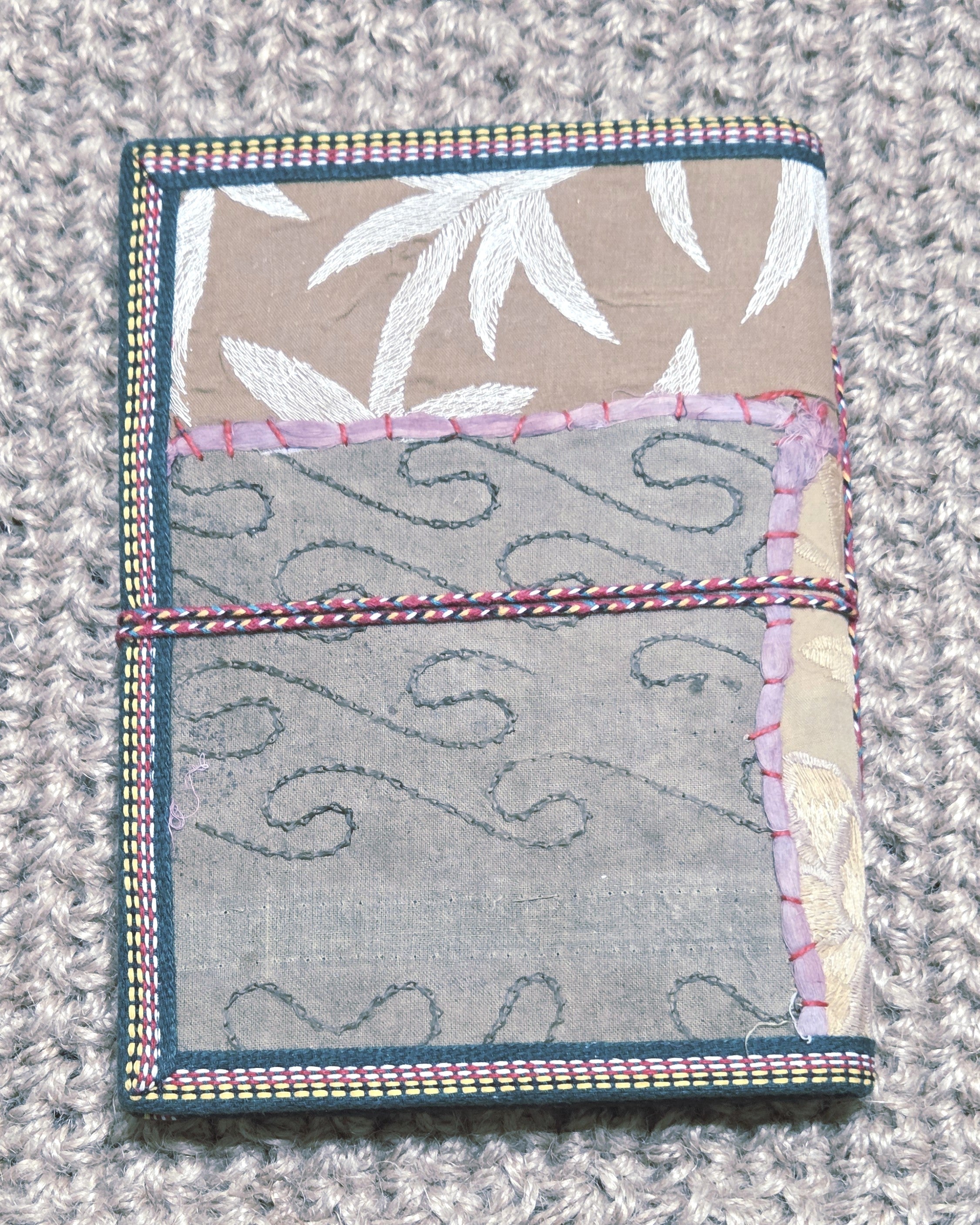 Art Journal Handmade Reclaimed Silk Saree (J28)