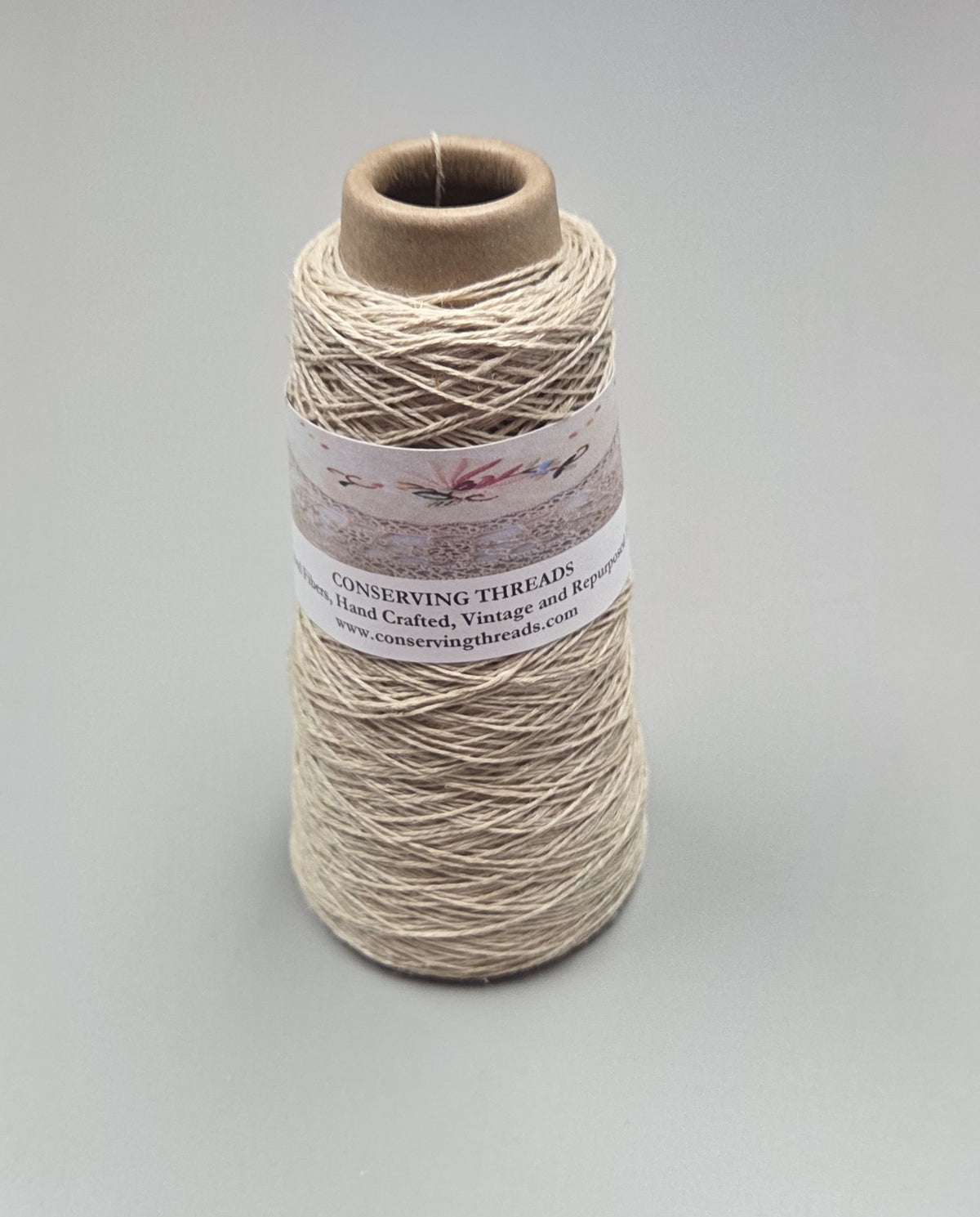 Hemp Thread. 250 Yards. Cone Natural Fine Twine Yarn. 3-Ply.