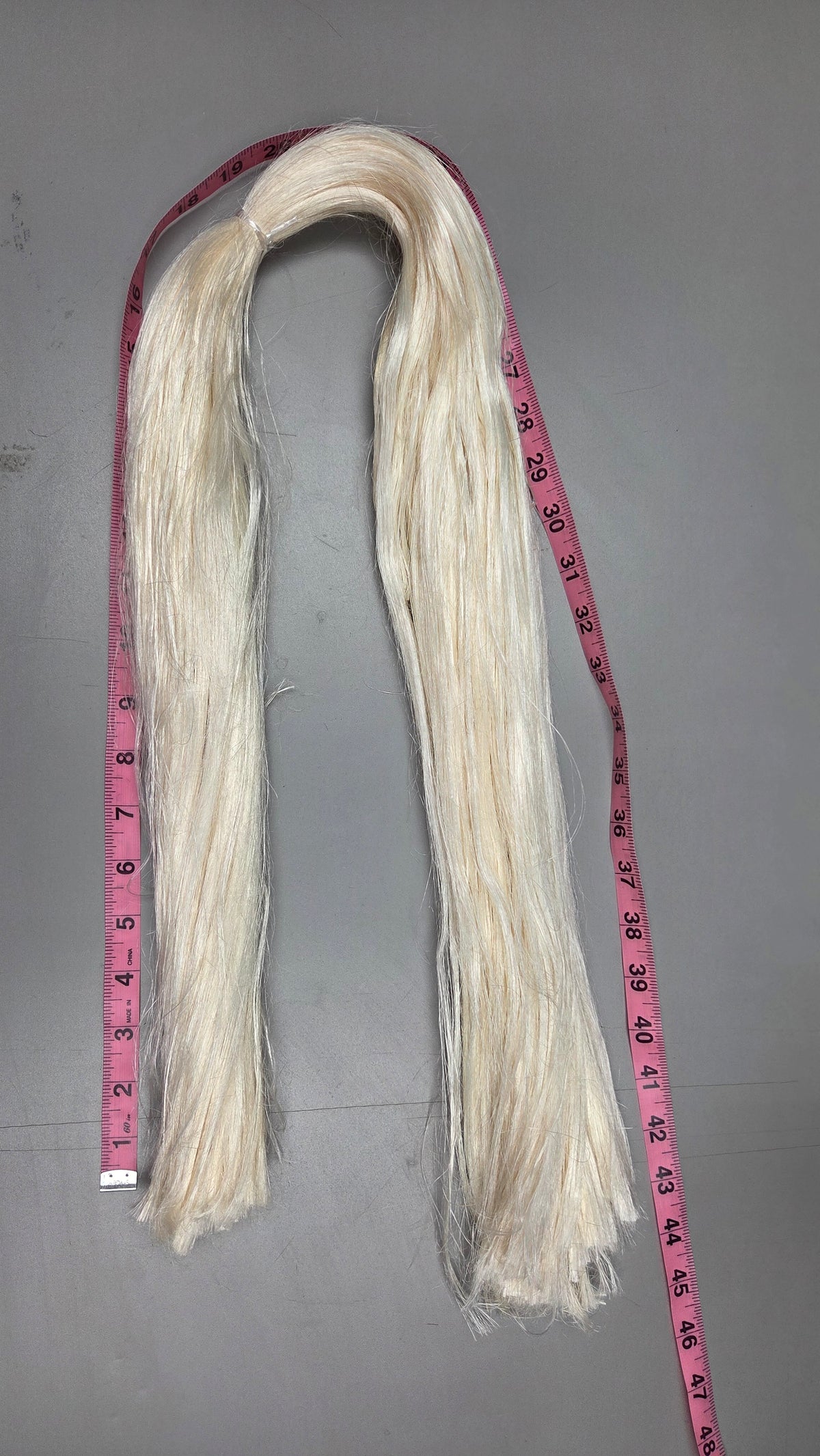 Pineapple Fiber Bundle, Semi-Combed. Sold ounce, Raw Vegetable Fiber. 3 oz Bundle
