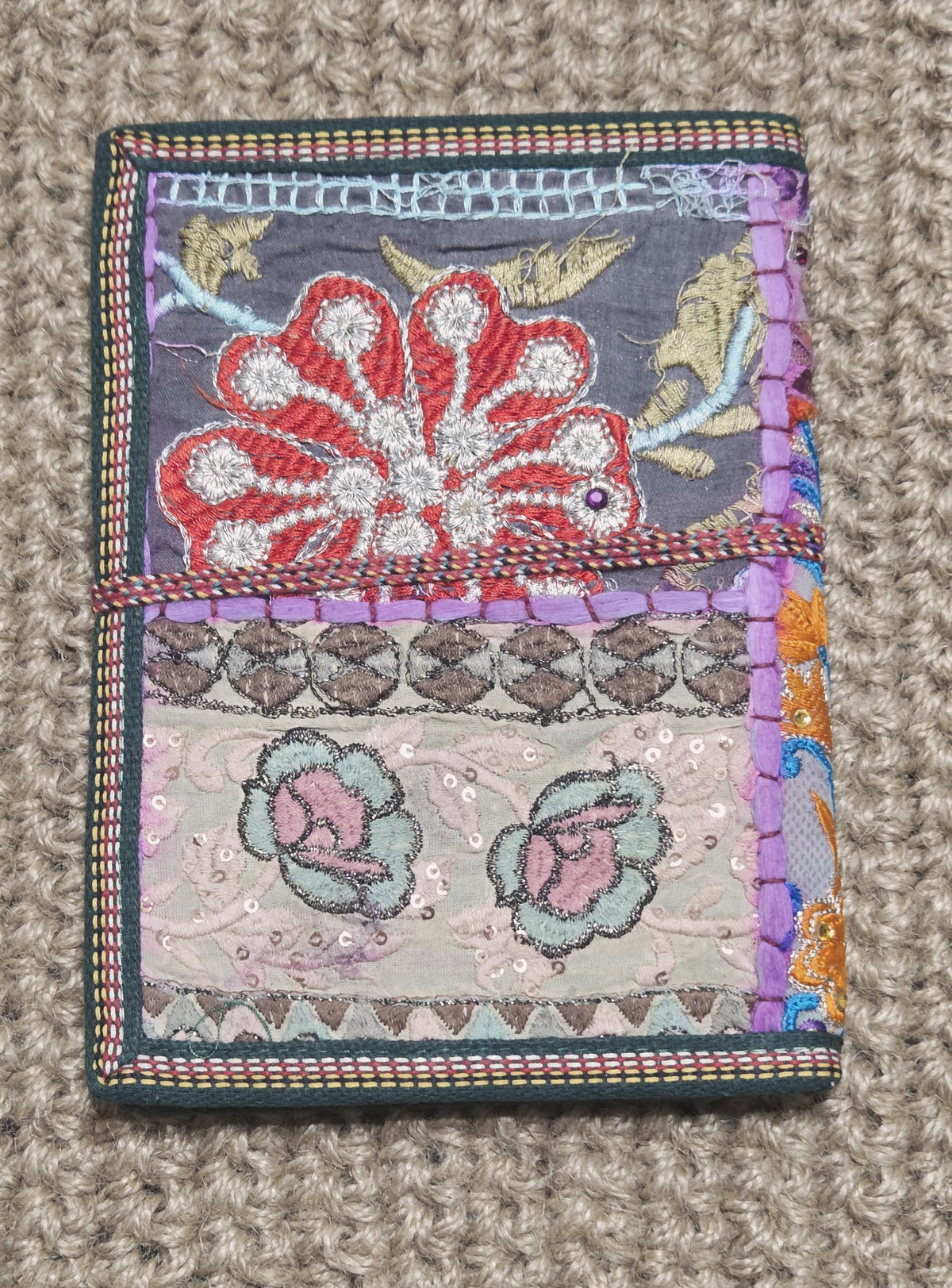 Art Journal Handmade Reclaimed Silk Saree (J19)