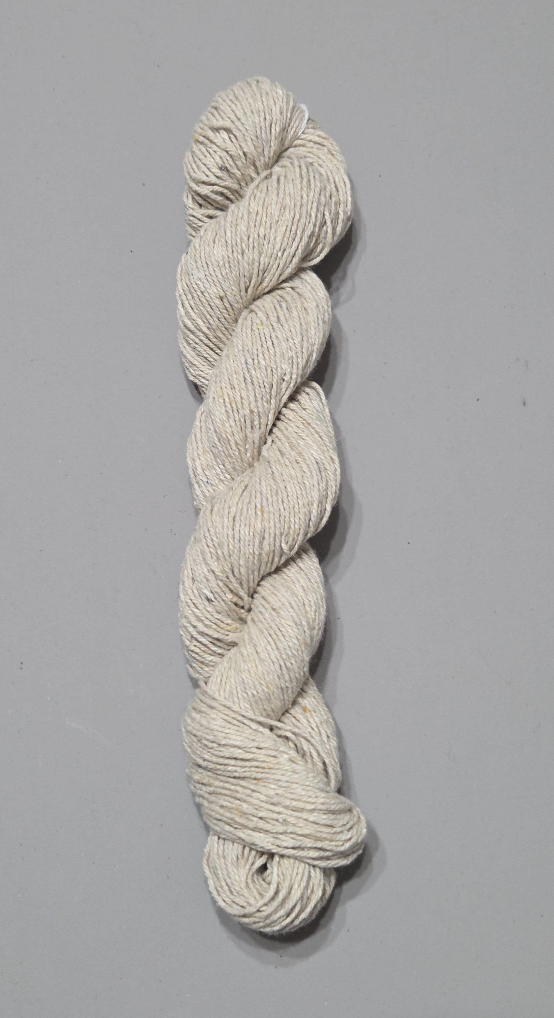 Rose + Cotton Yarn. 2 Ply Short Skein. 140 Yards. Light Dark Twist. Fingering Weight