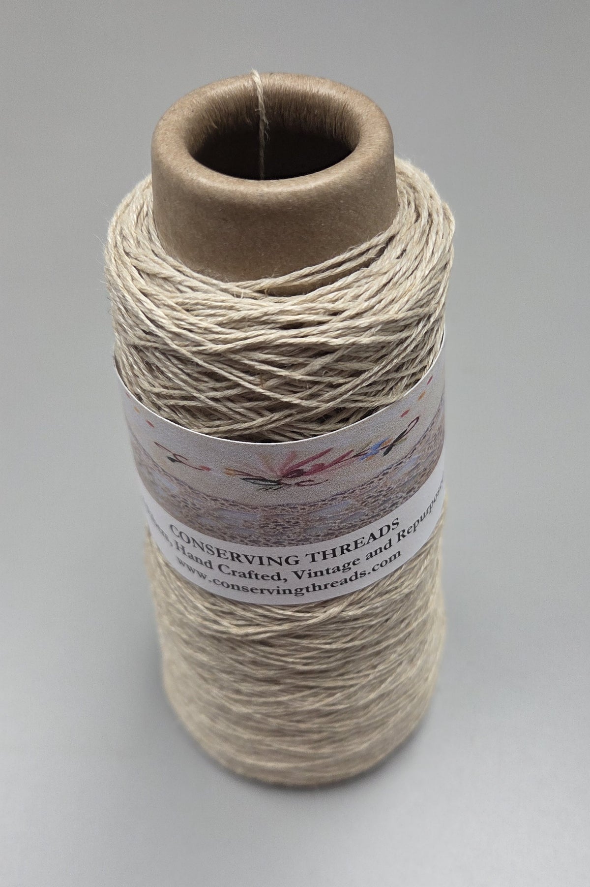 Hemp Thread. 250 Yards. Cone Natural Fine Twine Yarn. 3-Ply.