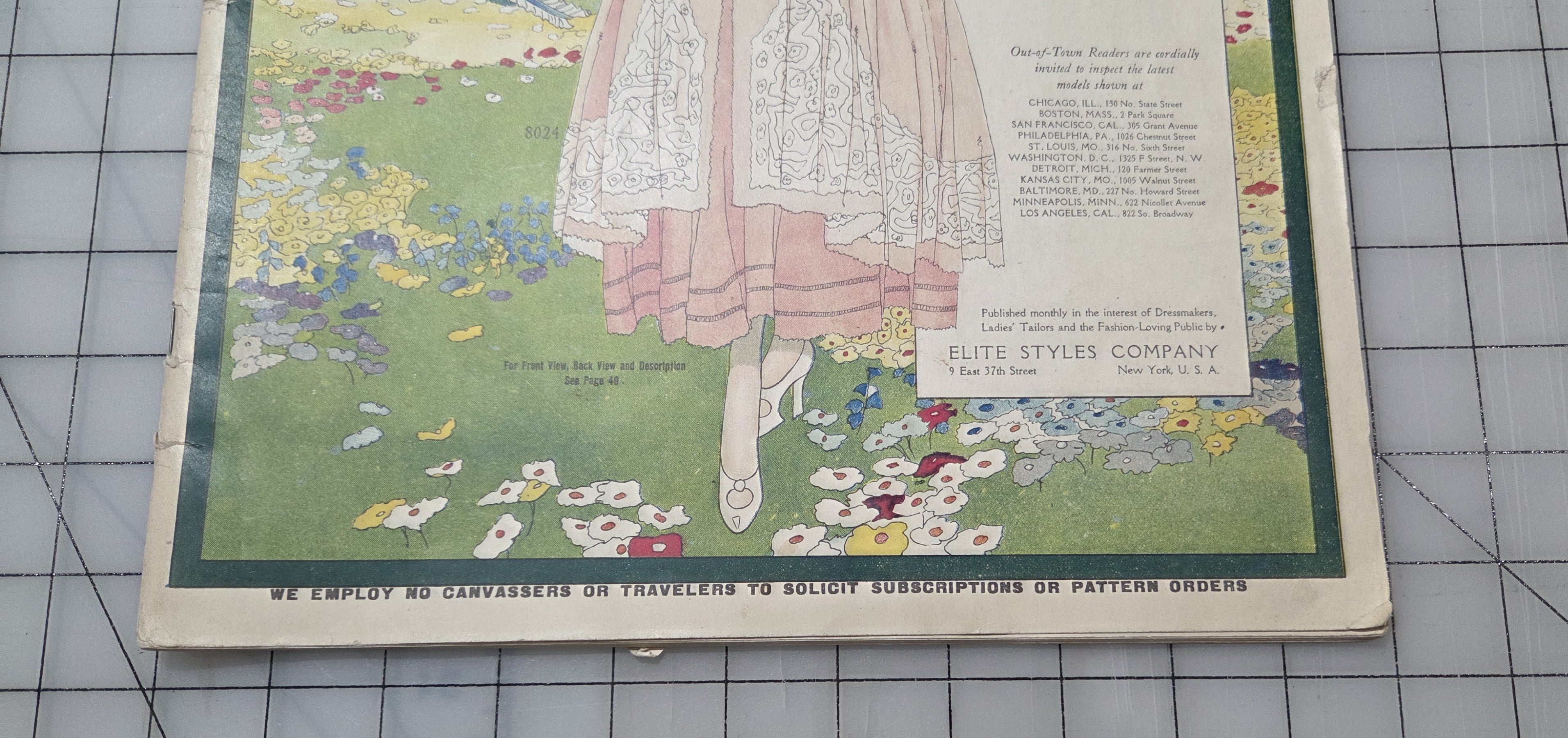 Elite Styles May 1916 Original Dressmaker Tailor Fashion Catalog Ladies Magazine