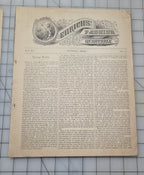 Ehricks Quarterly RARE Spring 1885 New York Women Men Styles Fashion Catalog