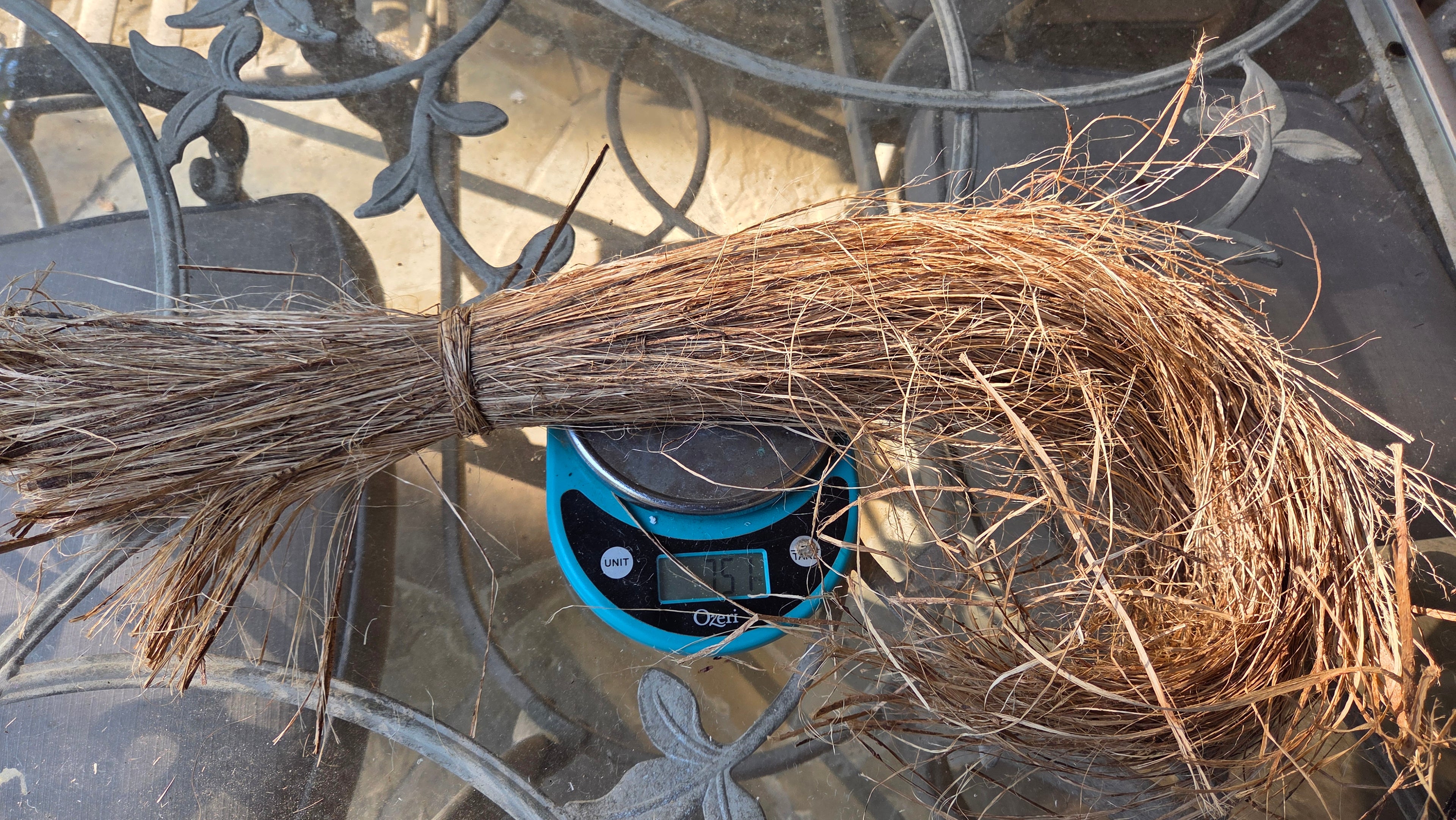 Sugarcane (Stalk) Fiber. Un-Combed. Raw Unfinished Bundles