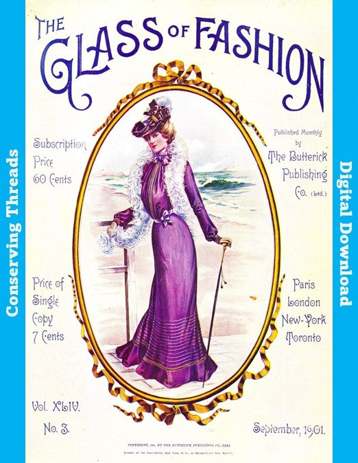 The Glass of Fashion. September 1901. Butterick Publishing. Vol 44 No 3. E-book DOWNLOAD.📥