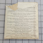 Frank Leslies Ladys Journal Cut Paper Pattern #71 1870s Ladys Jacket Size 32