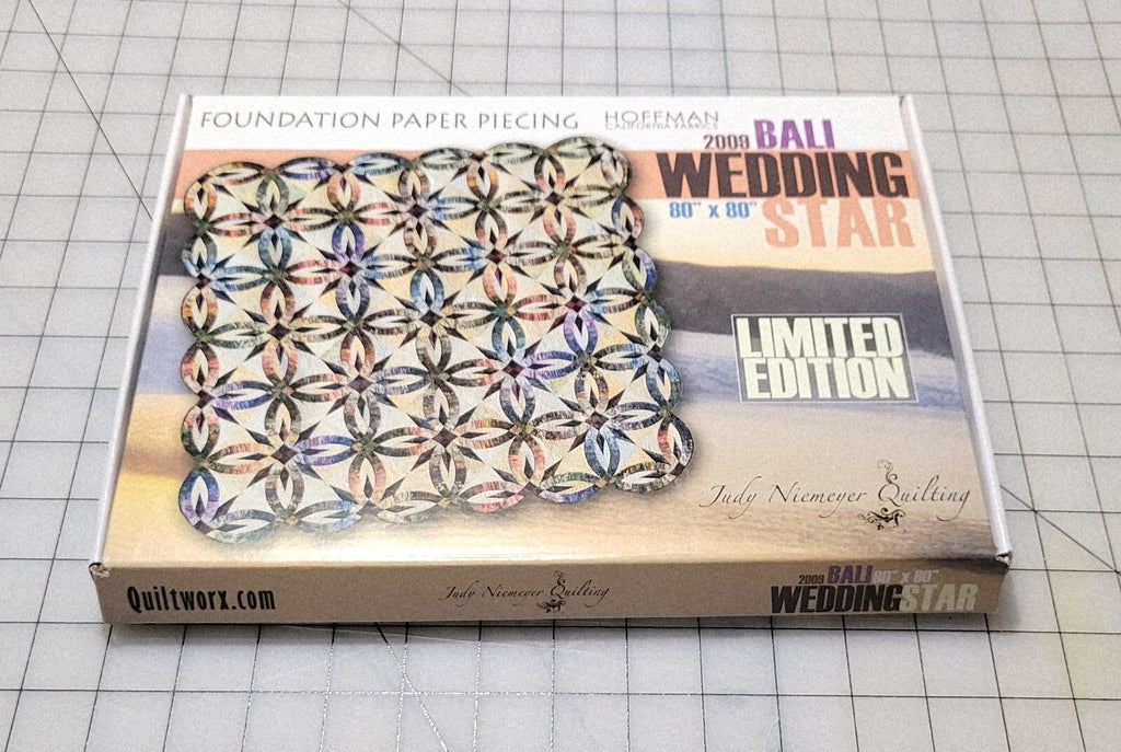 2009 Bali Wedding Star Foundation Piecing Quilt Pattern Judy Niemeyer Original
