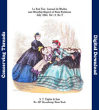 Le Bon Ton Journal de Modes. 1864 July, Vol 13, No 7. Catalog. E-book DOWNLOAD.📥
