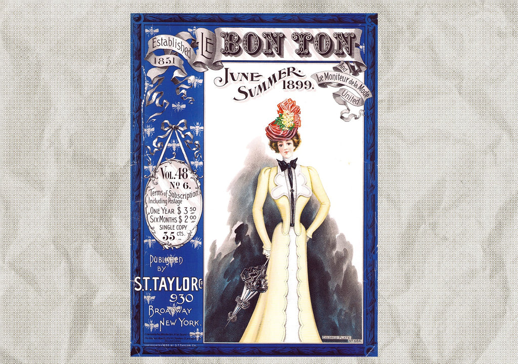 Le Bon Ton Le Moniteur de la Mode United 1899 June. Vol 48 No6. E-book DOWNLOAD.📥