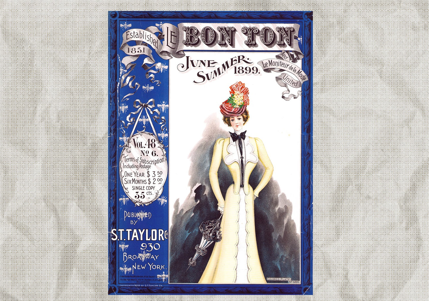 📥 Le Bon Ton Le Moniteur de la Mode United 1899 June. E-book DOWNLOAD, Vol 48 No 6.