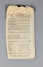 Advance 7104 Pattern, ca 1955. Size 10-12. Boys Pullover Sport Shirt.