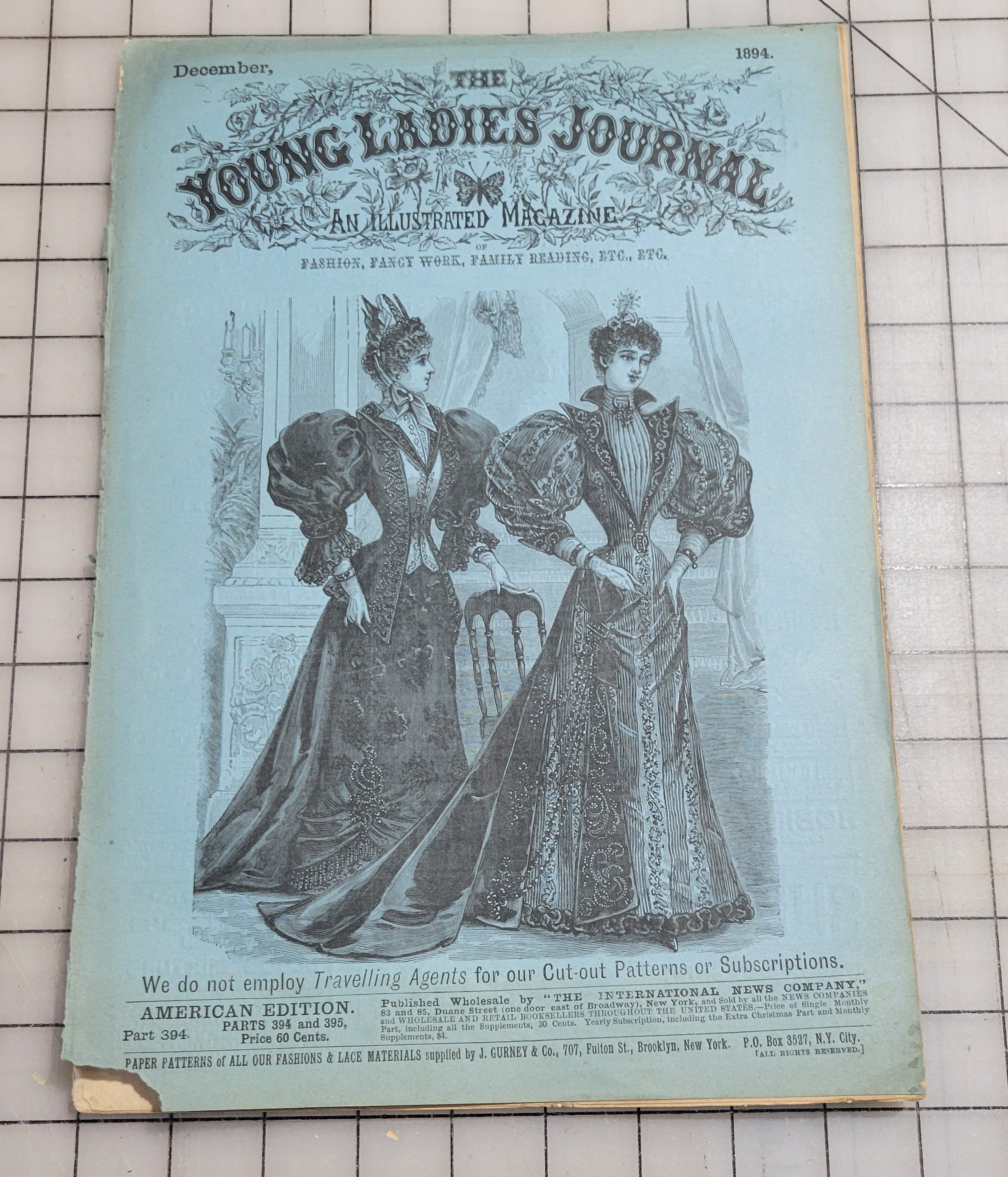 Young Ladies Journal 1894 Dec Antique Catalog Illustrated Fashion Victorian