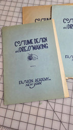 Fashion Academy Course 5 Book Lot NY Dress Making Costume Design 1920 Book 1-5