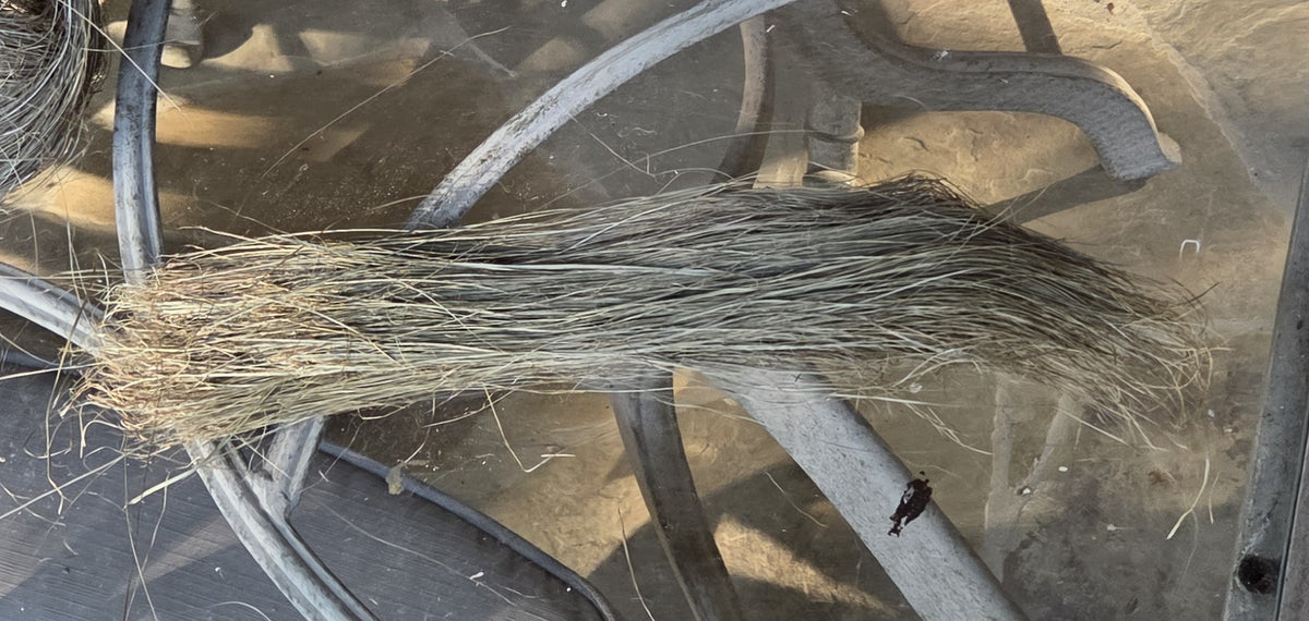 Palmyra Palm Plant (Stem) Fiber. Un-Combed. Raw Unfinished Bundles