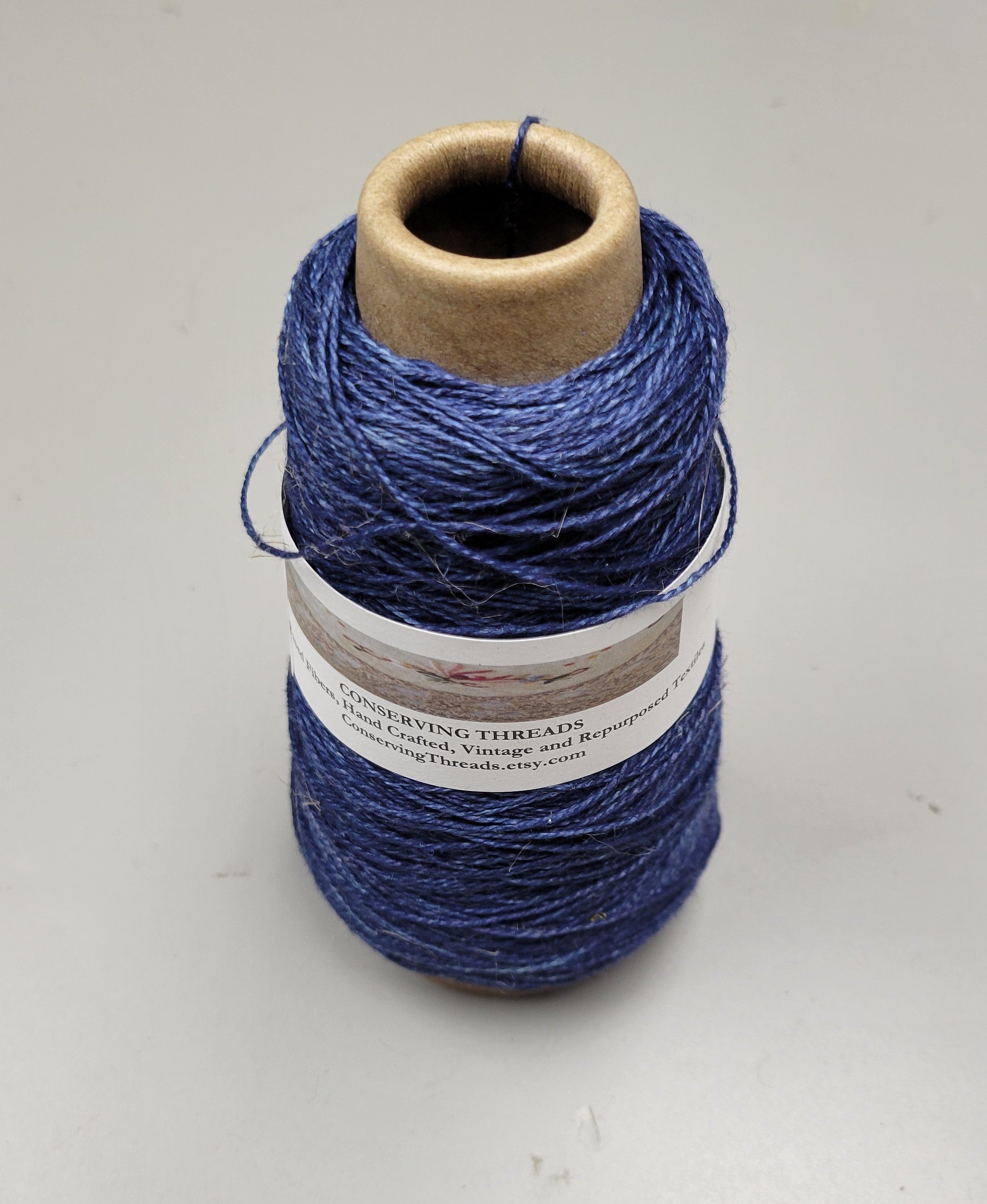 Linen Yarn, Small Batch Studio Dyed. Machine Spun 10/2 on Cone
