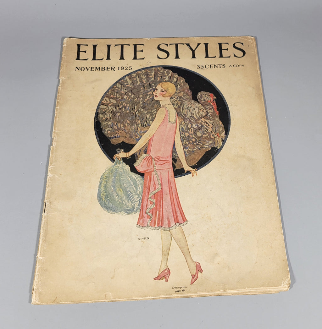 Elite Styles 1925 November Fashion for Dressmakers, Ladies Tailors and the Fashion Loving-Public