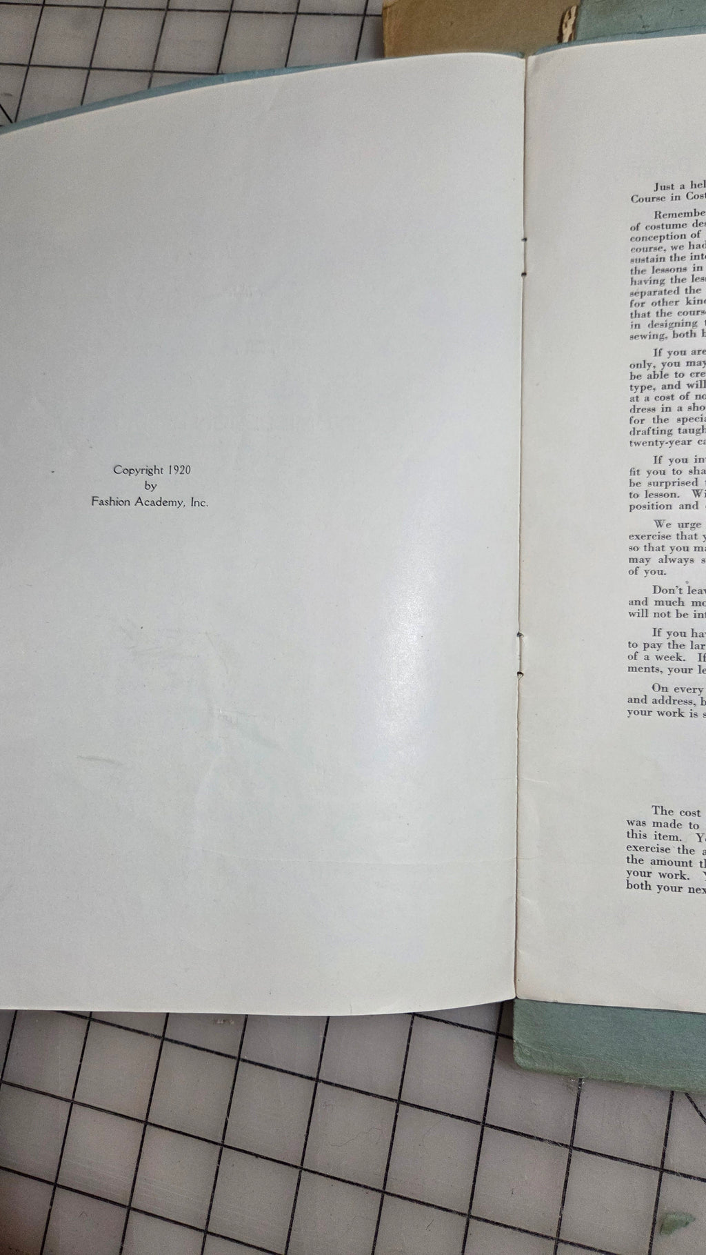 Fashion Academy Course 5 Book Lot NY Dress Making Costume Design 1920 Book 1-5