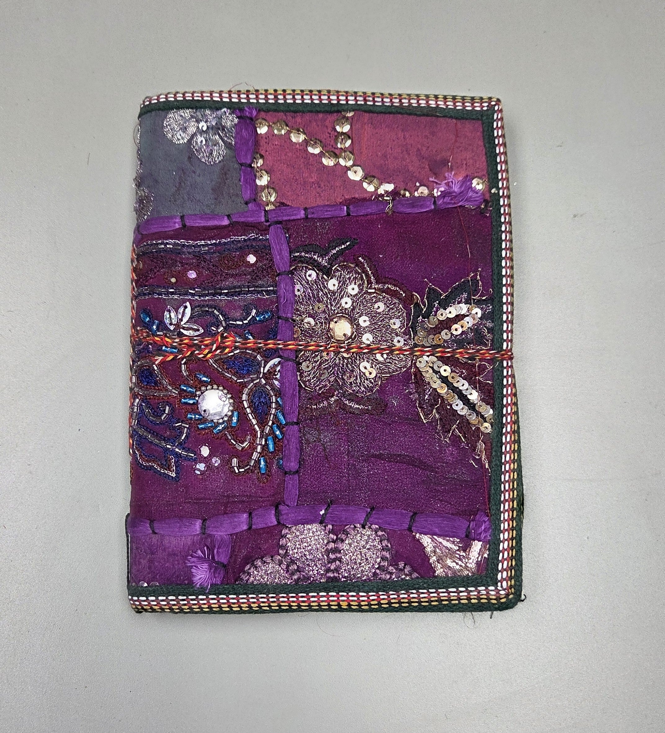 Art Journal Handmade Reclaimed Silk Saree (J68)