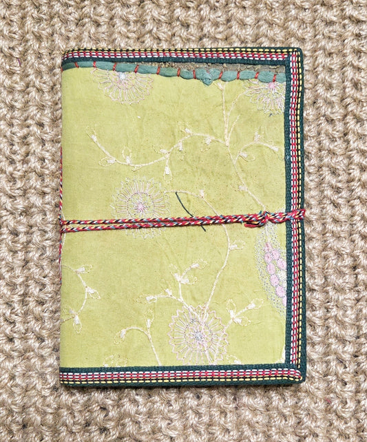 Art Journal Handmade Reclaimed Silk Saree (J29)