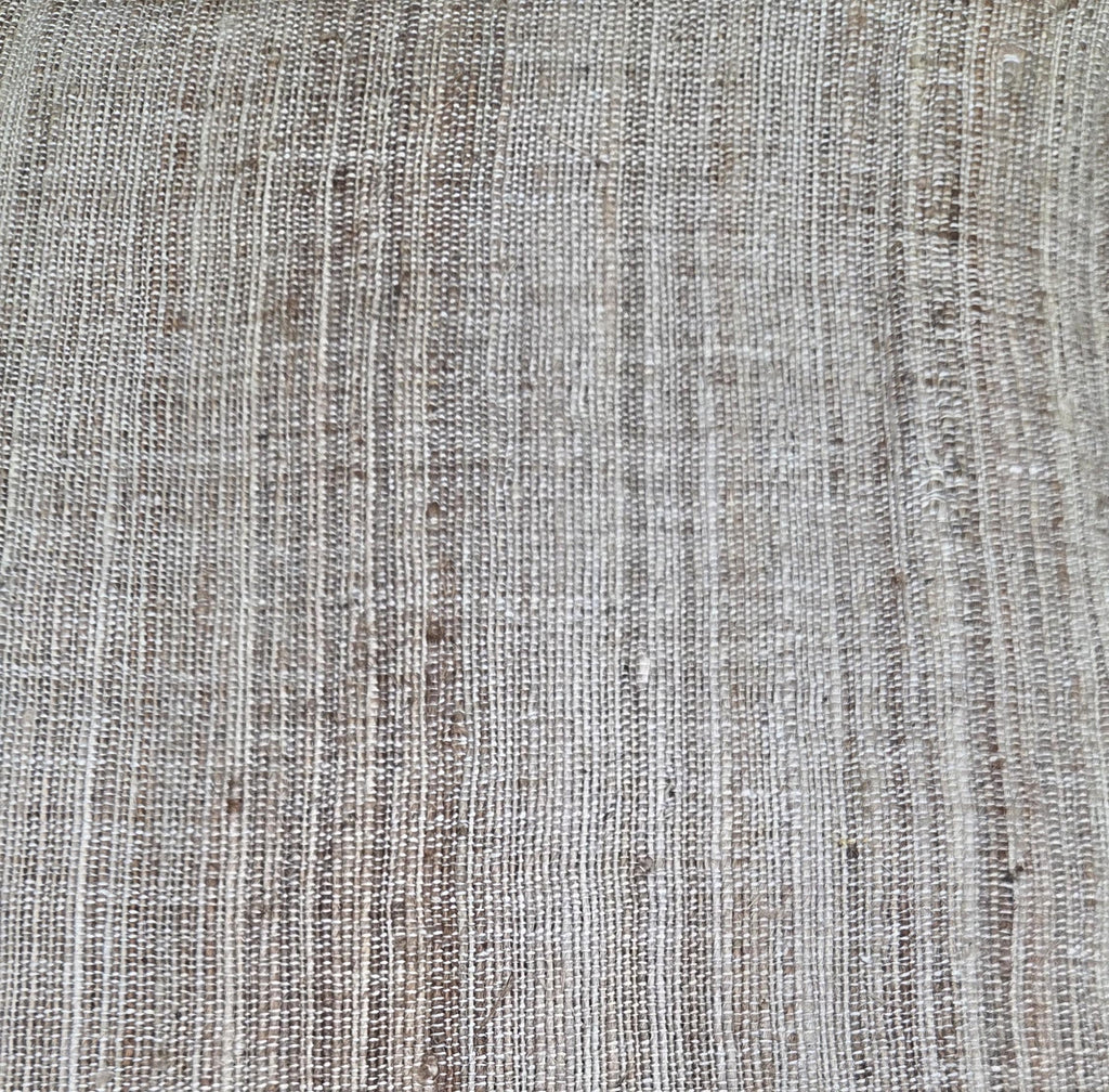 Cactus + Linen Hand Loom Woven Fabric. By the 1/2 Yard. 100% Plant Fiber. 44" Wide