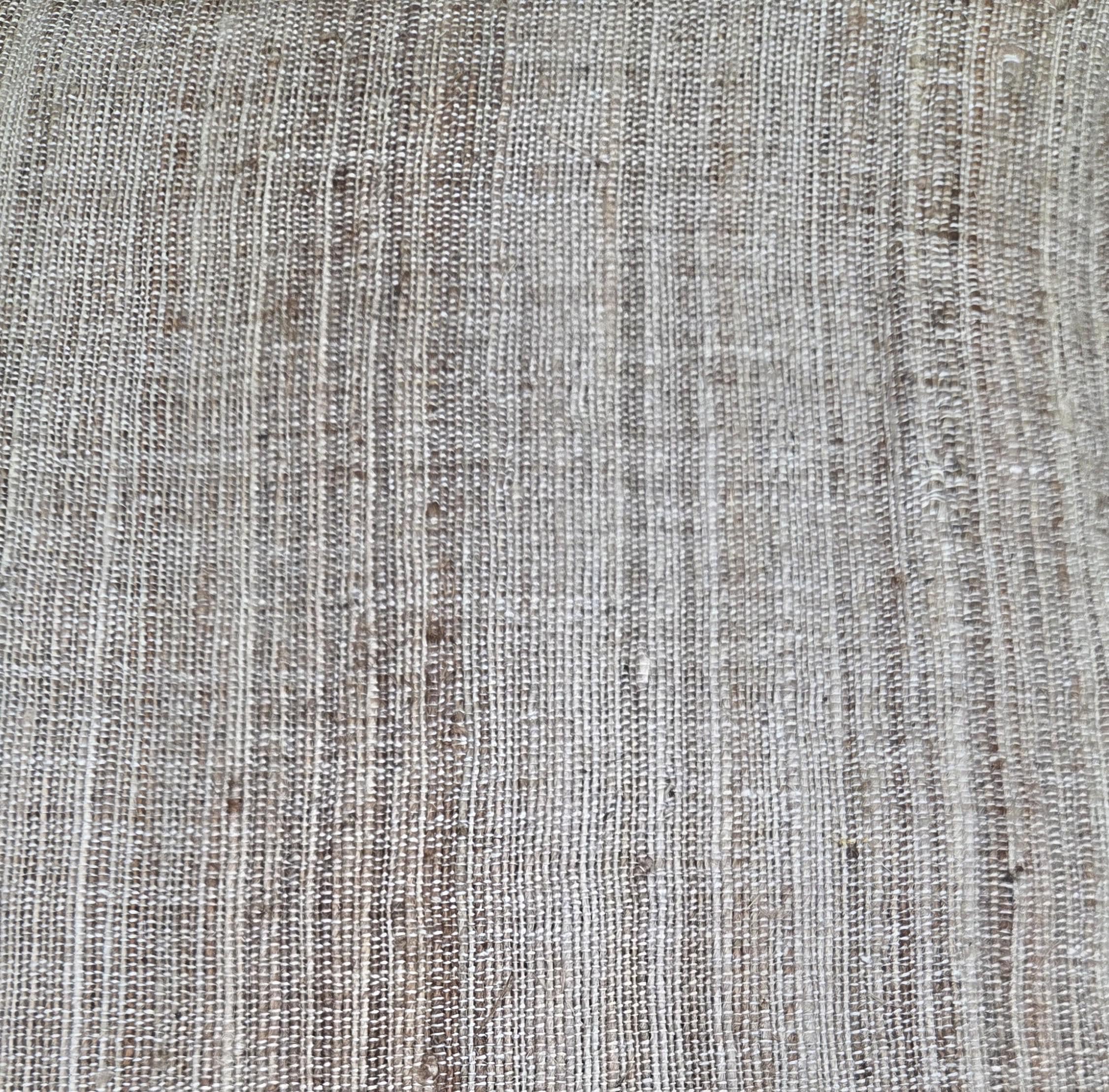 Cactus + Linen Hand Loom Woven Fabric. By the 1/2 Yard. 100% Plant Fiber. 44" Wide