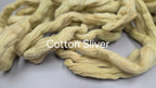 Cotton, 1/2 oz (0.5 ounce) Dyed Conventional Cotton Sliver, Small Batch Studio Dyed (Bronze L)