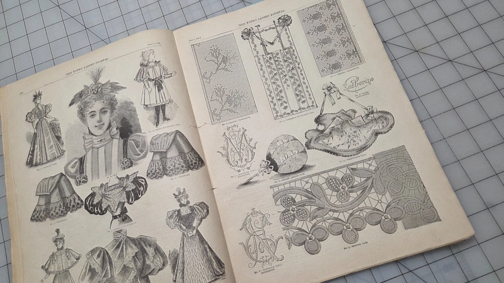 Young Ladies Journal Magazine 1895 June Fashion Illustrated Patterns American Ed