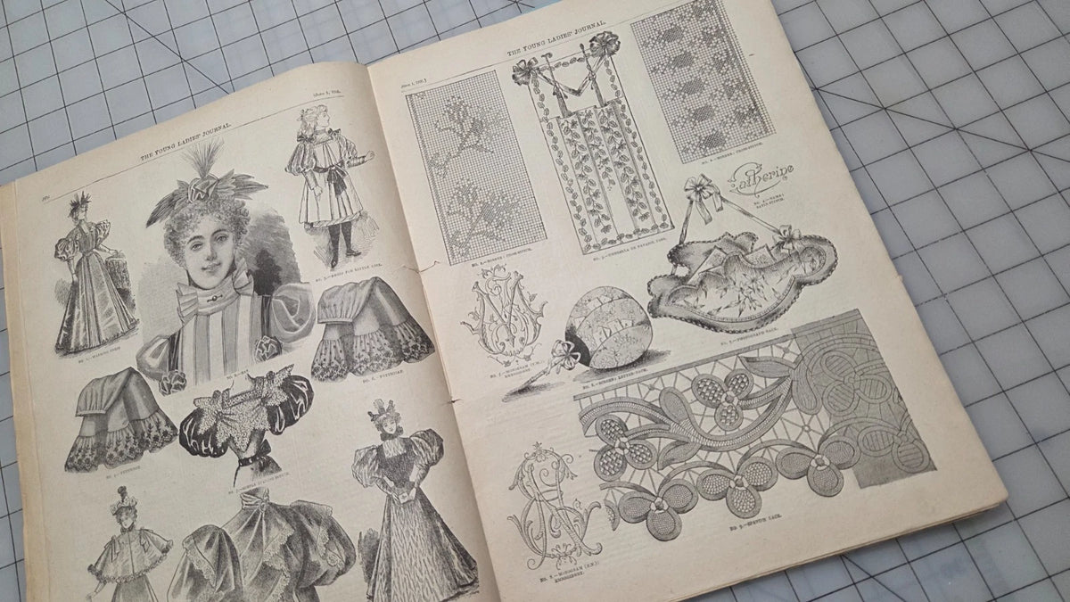 Young Ladies Journal Magazine 1895 June Fashion Illustrated Patterns American Ed