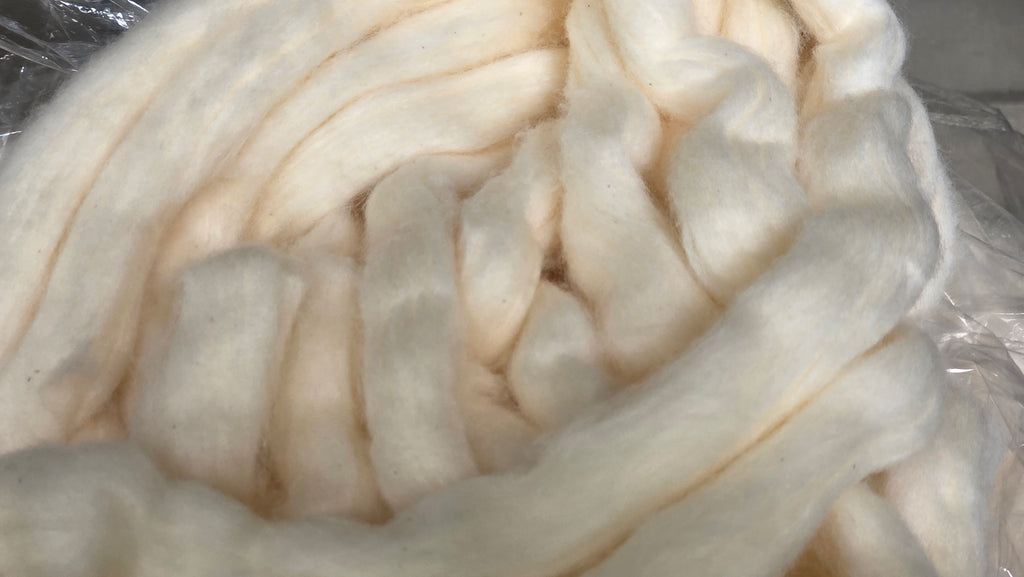 Organic Cotton Easy Spin Sliver, USA Grown Upland Variety