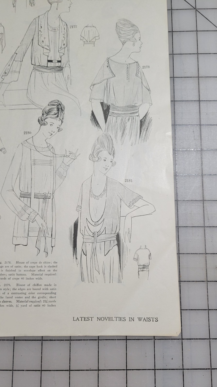 Elite Styles, 1919 October Original Dressmaker Tailor Fashion Catalog Ladies Mag