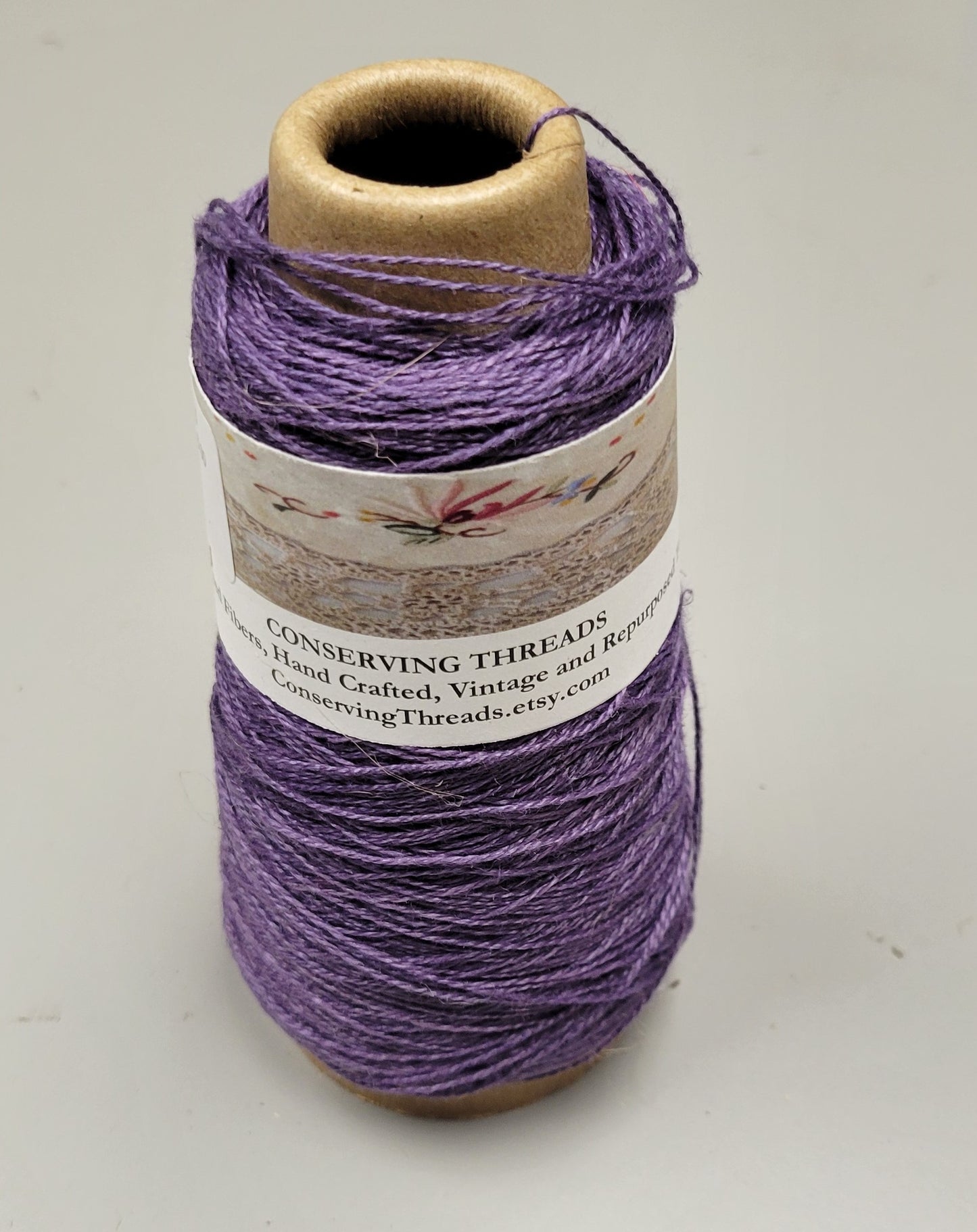 Linen Yarn, Small Batch Studio Dyed. Machine Spun 10/2 on Cone