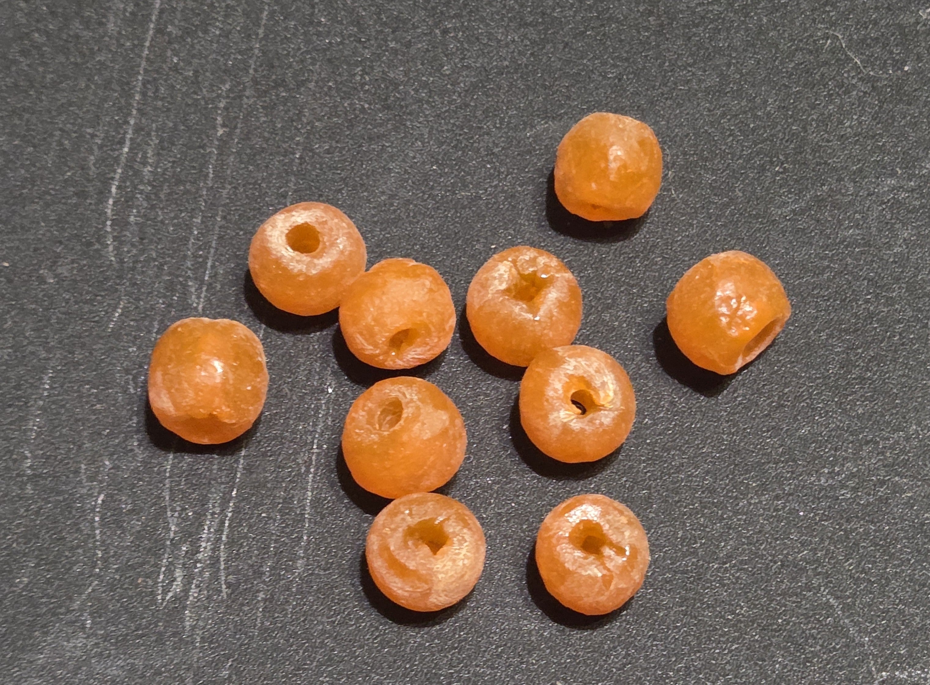 Beads Reclaimed Glass. Set of 10. Sea Glass Size 10mm.