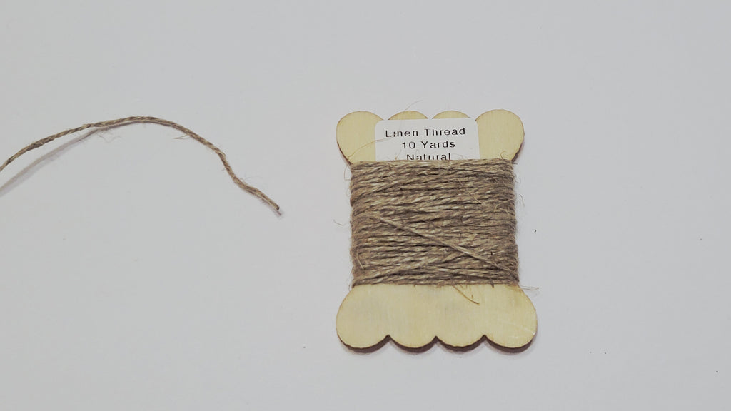 Natural Linen Thread 10 Yards Yarn Machine Spun 10/2 Beige
