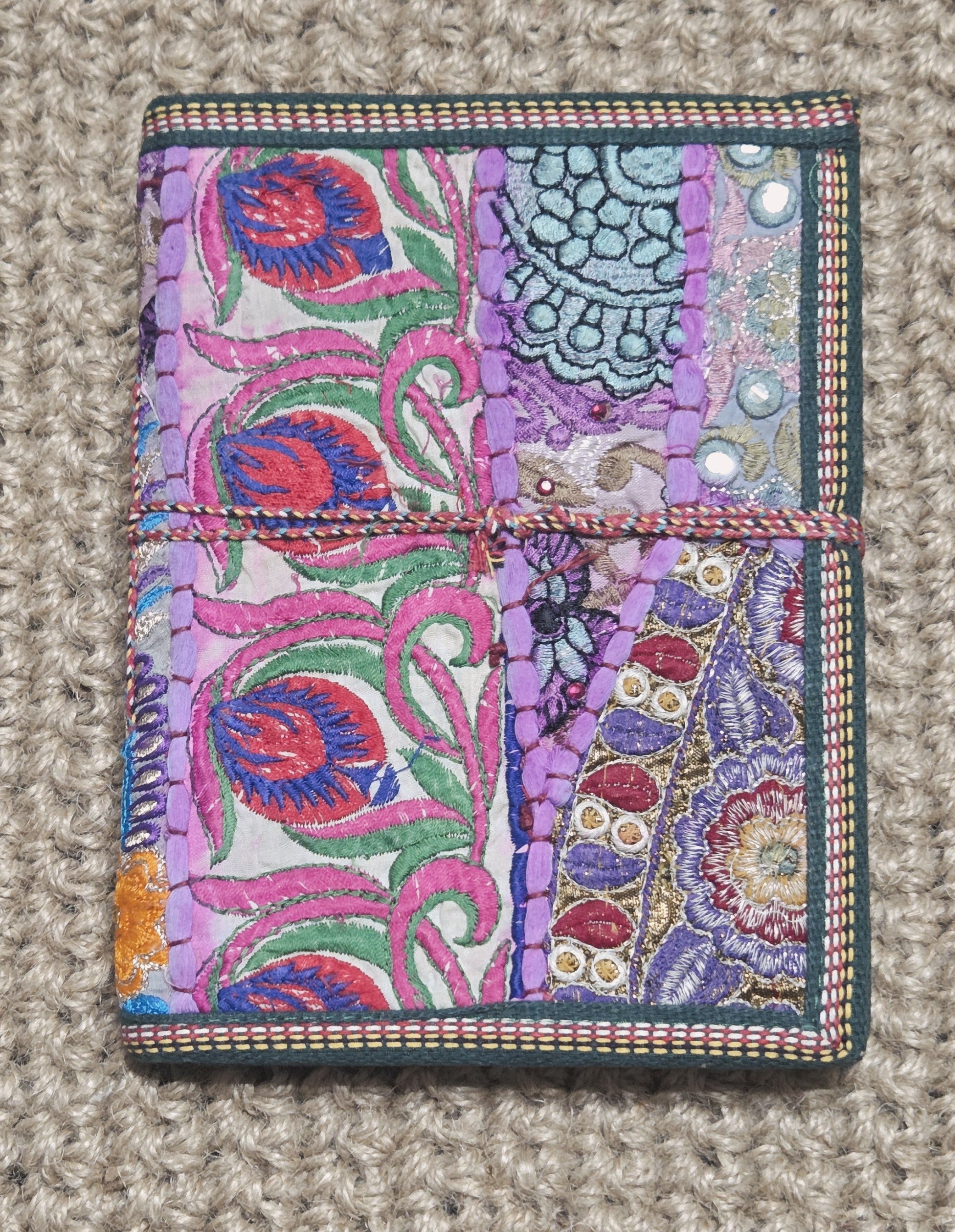 Art Journal Handmade Reclaimed Silk Saree (J19)