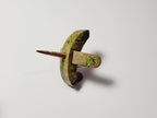 Spindle, Hand-Carved Bottom Whorl Style, Reclaimed Mango Wood (Small Lime Green Burl)
