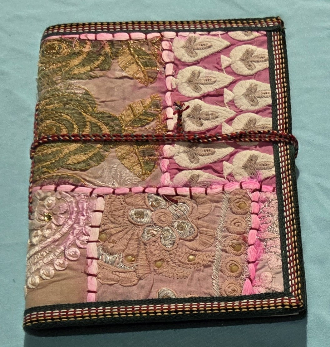 Art Journal Handmade Reclaimed Silk Saree