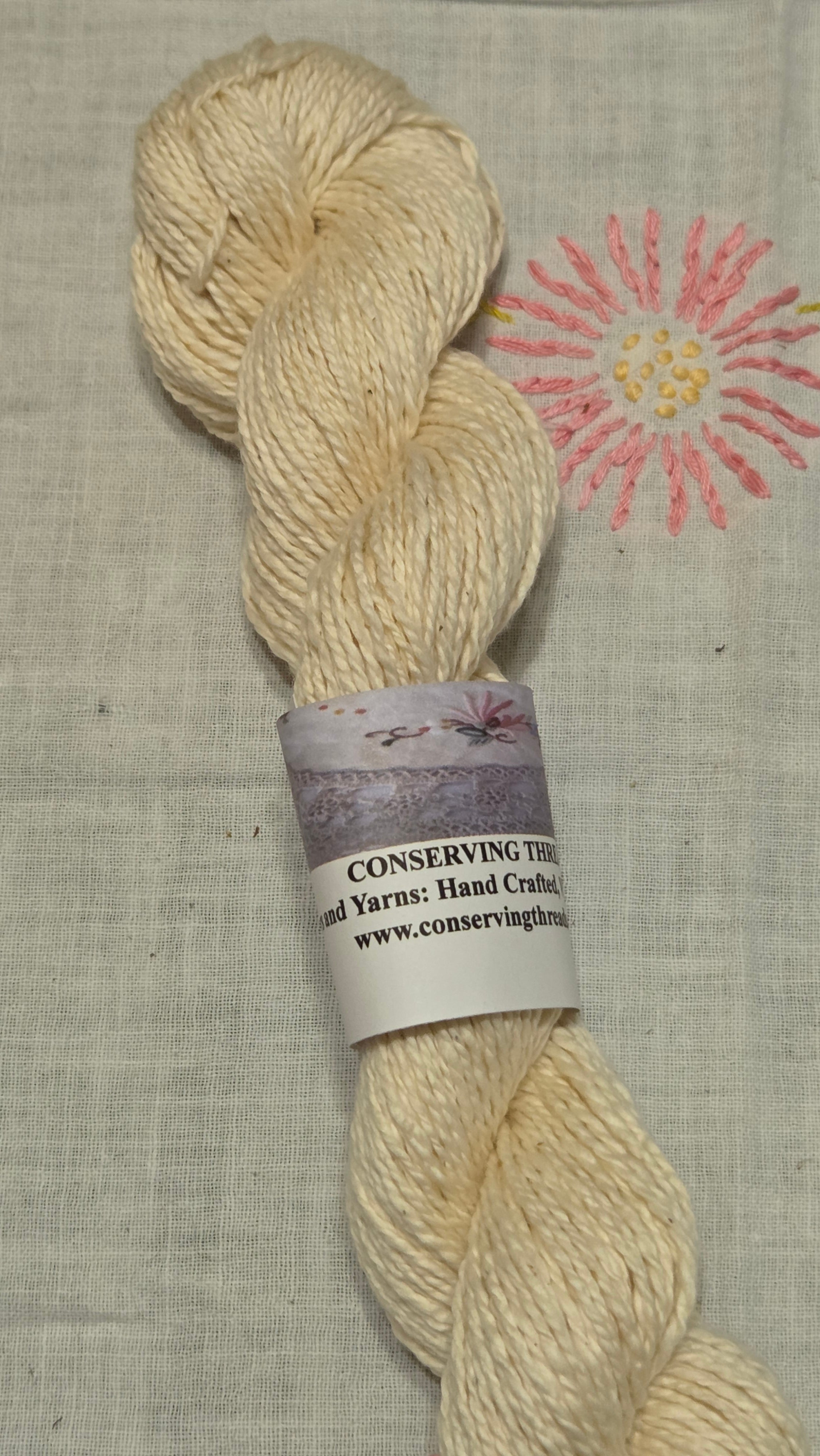 Limited Run, USA Cotton Yarn, Boutique Mill Spun. Fingering Weight - 125 Yards - 50 Grams Skein.