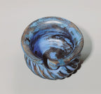 Yarn Bowls Purple (Blue) Hand Carved from Reclaimed Mango Wood