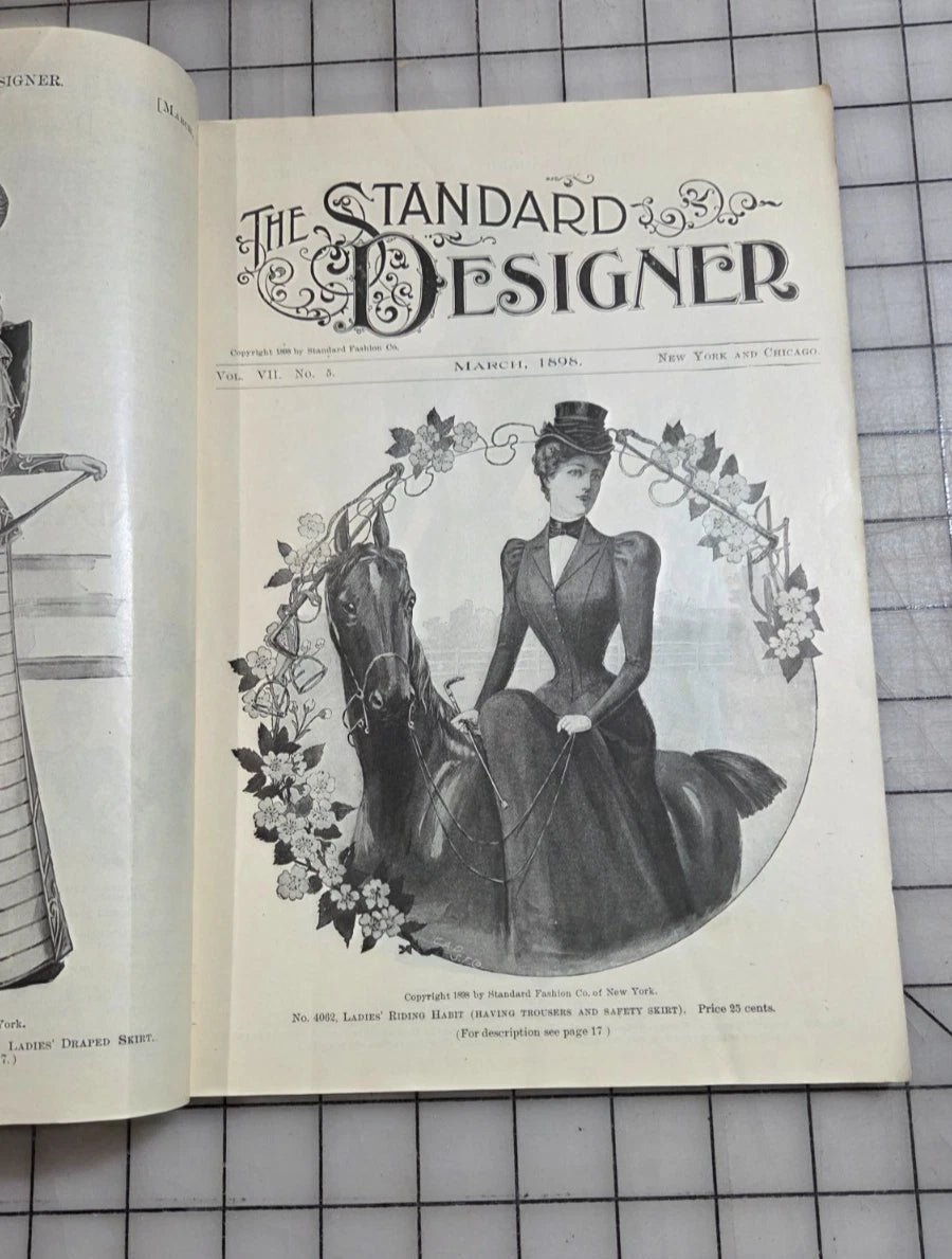Standard Designer March 1898 Fashion Company NY Dress Ladies Booklet Catalog