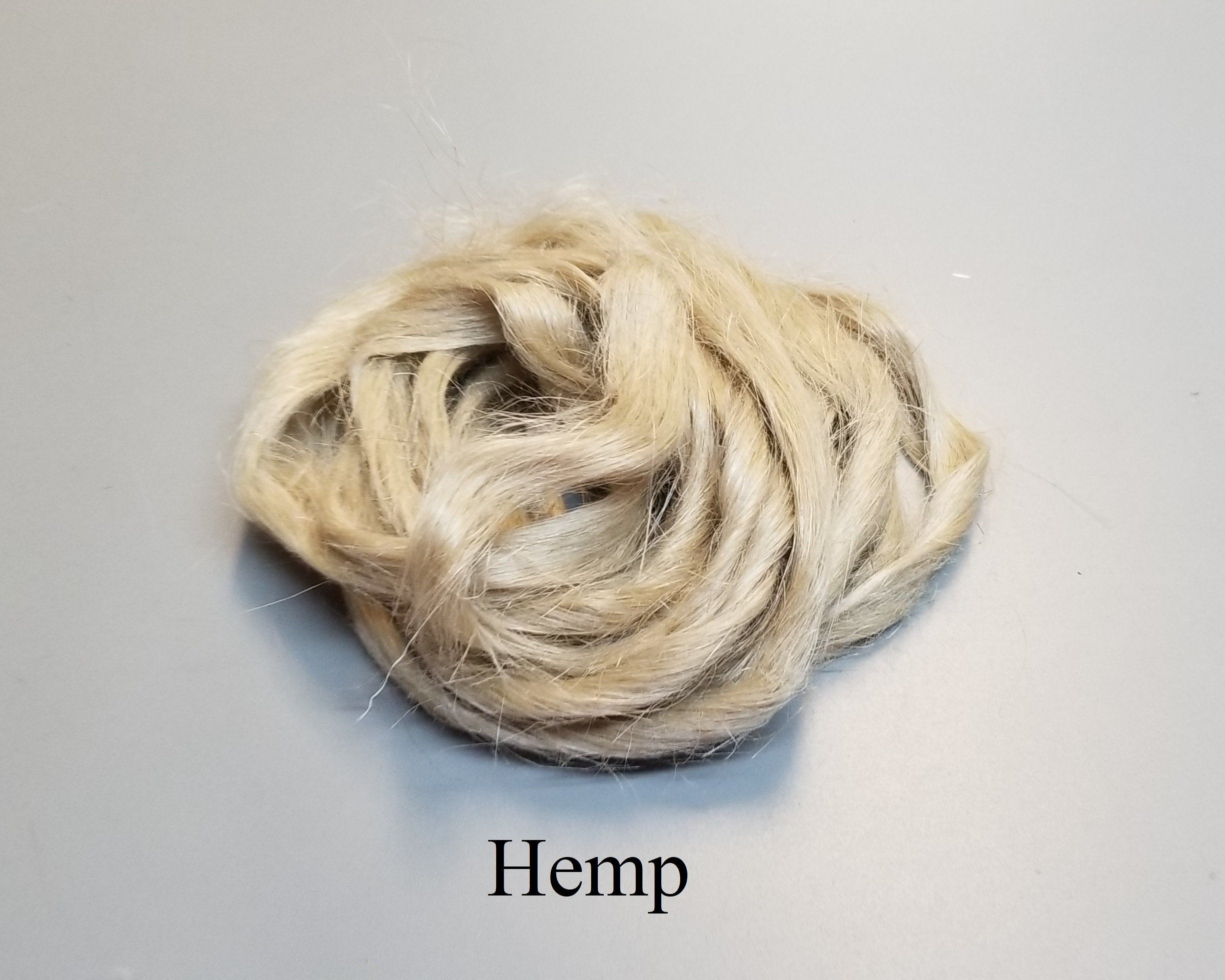 Hemp Fiber. 2 oz Sliver Natural Top Roving. Great for Spinning, Knitti ...