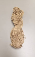 100% Hemp Yarn - Hand Spun Skein. Natural. Great for Kitting, Crochet, Weaving, Craft, Fiber Arts. 100 grams.