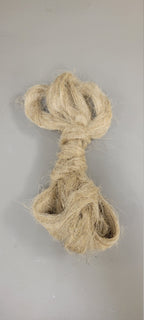 Hemp Fiber Bundle, Semi-Combed Card Sliver, "Hand of Hemp", 3.5 oz, 100% Vegetable Fiber, Great for Basketry, Knitting, Weaving, Fiber Arts